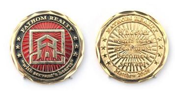 One Side Color Example Challenge Coin