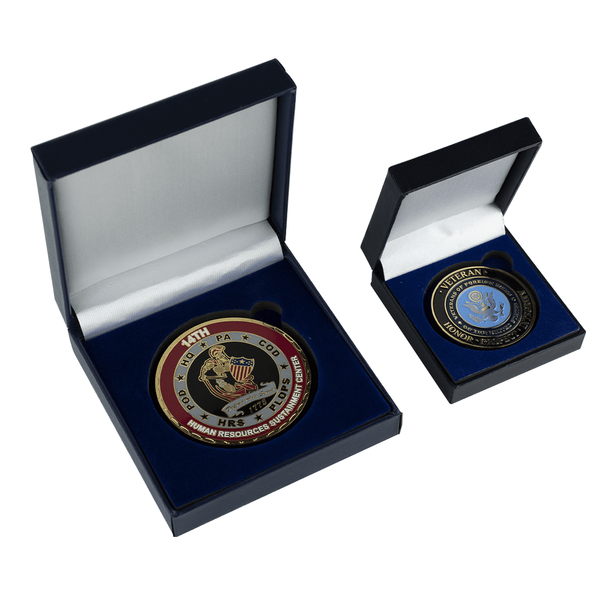 Challenge Coin Cross Cut Edge