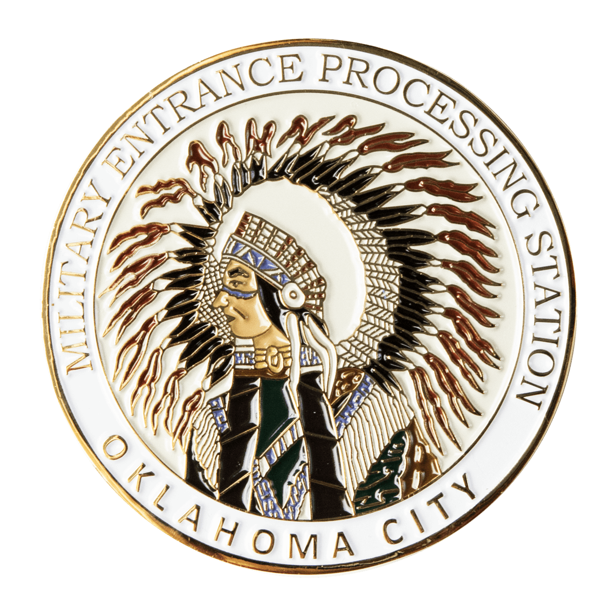 Military Entrance Processing Station Challenge Coin