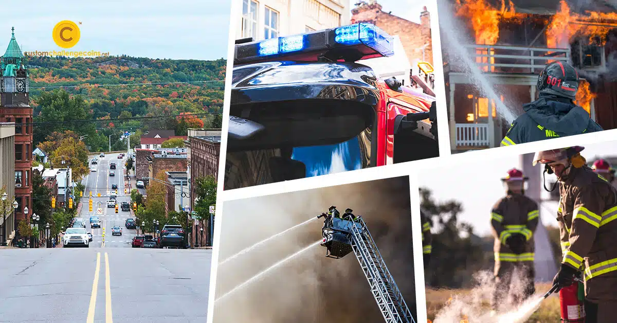 Michigan Challenge Coins Firefighter