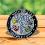 Medical Challenge Coin - Soft Enamel Polished Nickel Sandblasted Challenge Coin