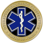 Covid-19 Challenge Coin - Clusterf - Back
