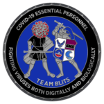Covid Challenge Coin - Team Blits - Front